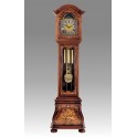 538/2 Grandfather clock in walnut’s briar wood inlaid.