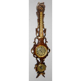 Barometer walnut and gold Art. B04_1G